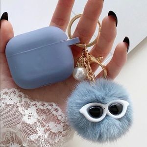 Plush ball AirPod case